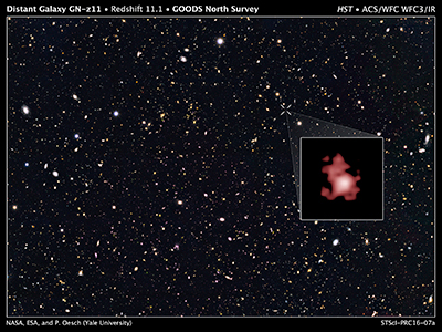 Hubble Team Breaks Cosmic Distance Record